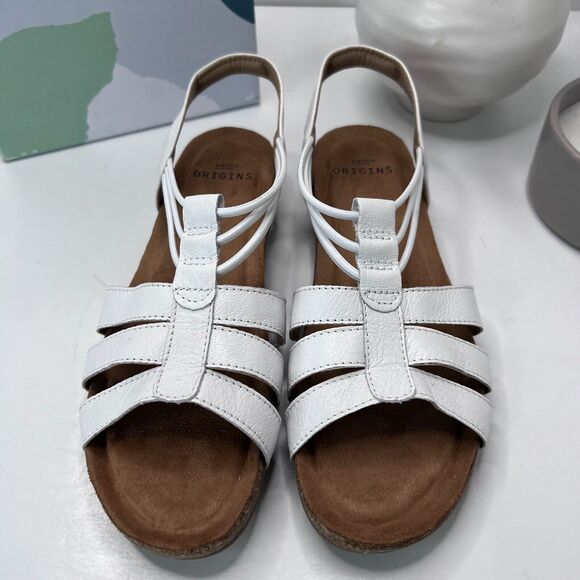 Earth Origins Laney Leather Sling-Back Sandals White 7260024 Women's 8.5 NWB - Picture 5 of 10